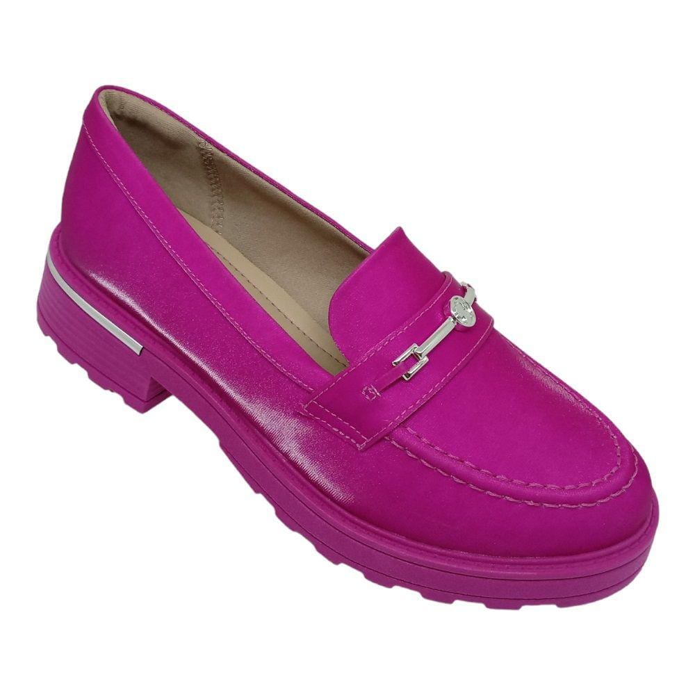 Sapato Loafer Barbie Piccadilly 760003-1 Feminino - Rosa Metal