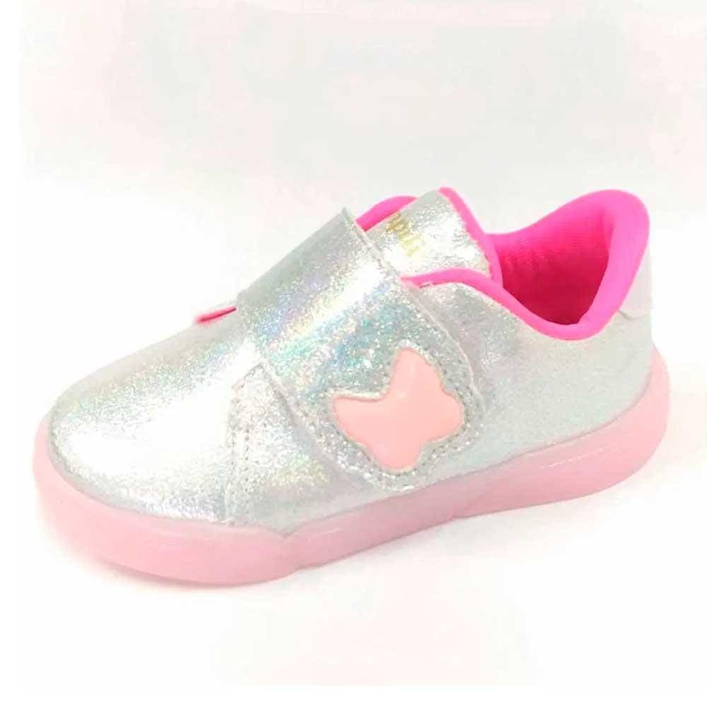 Tênis Infantil Lily Luz Feminino Pampili Ref:662002 20/27