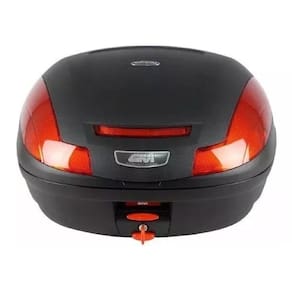 Bau Givi E470 47 L Monolock Lente Vermelha Moto 2 Capacetes