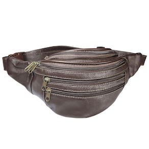 Pochete Bolsa Para Cintura Feita De Couro 02