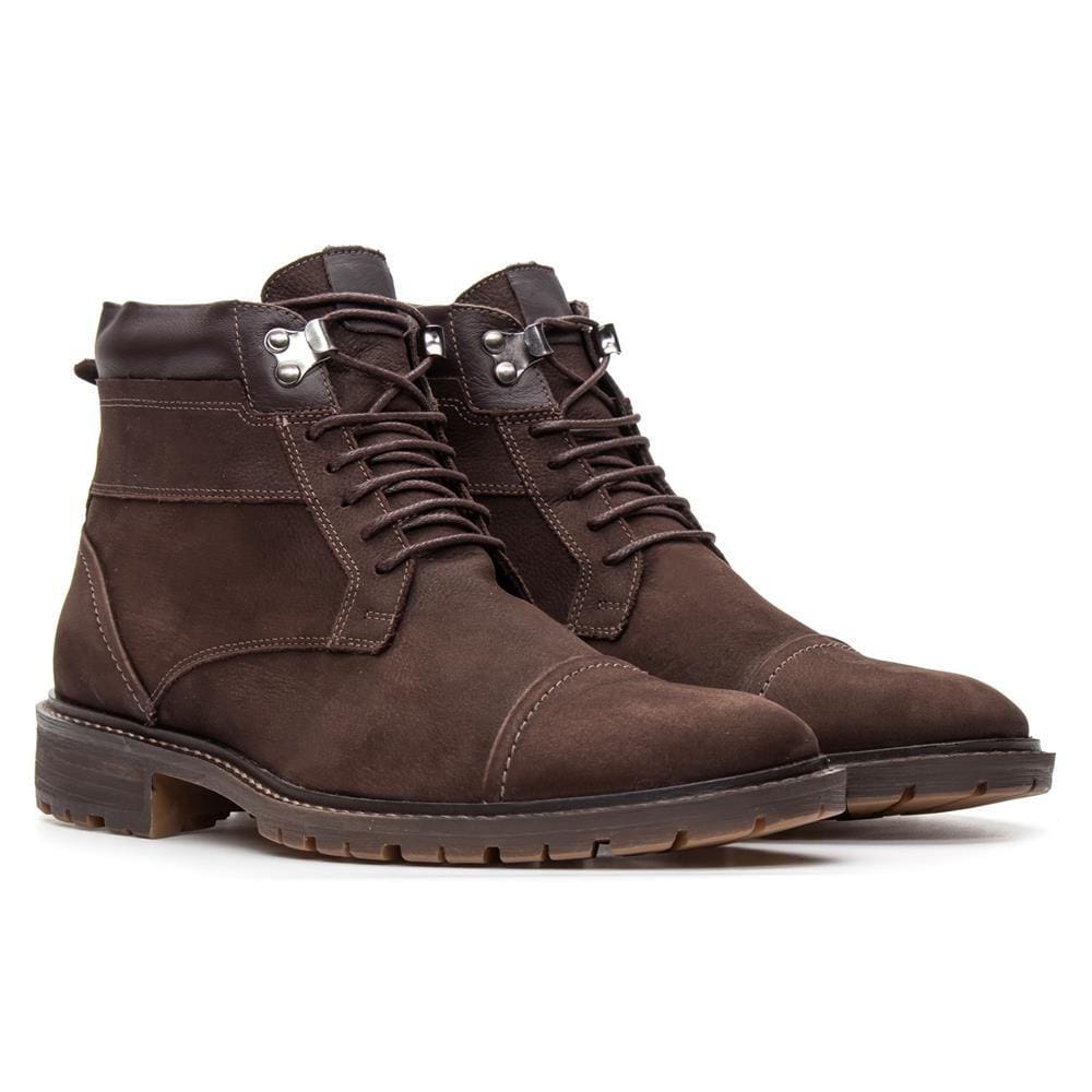 Bota Coturno M&D Store Confortável Bico Redondo Cadarço