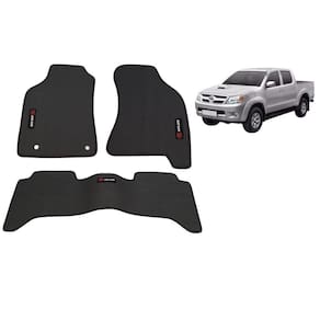 Tapete Borracha Hilux 2005 Até 2011 Com Traseiro Interiço