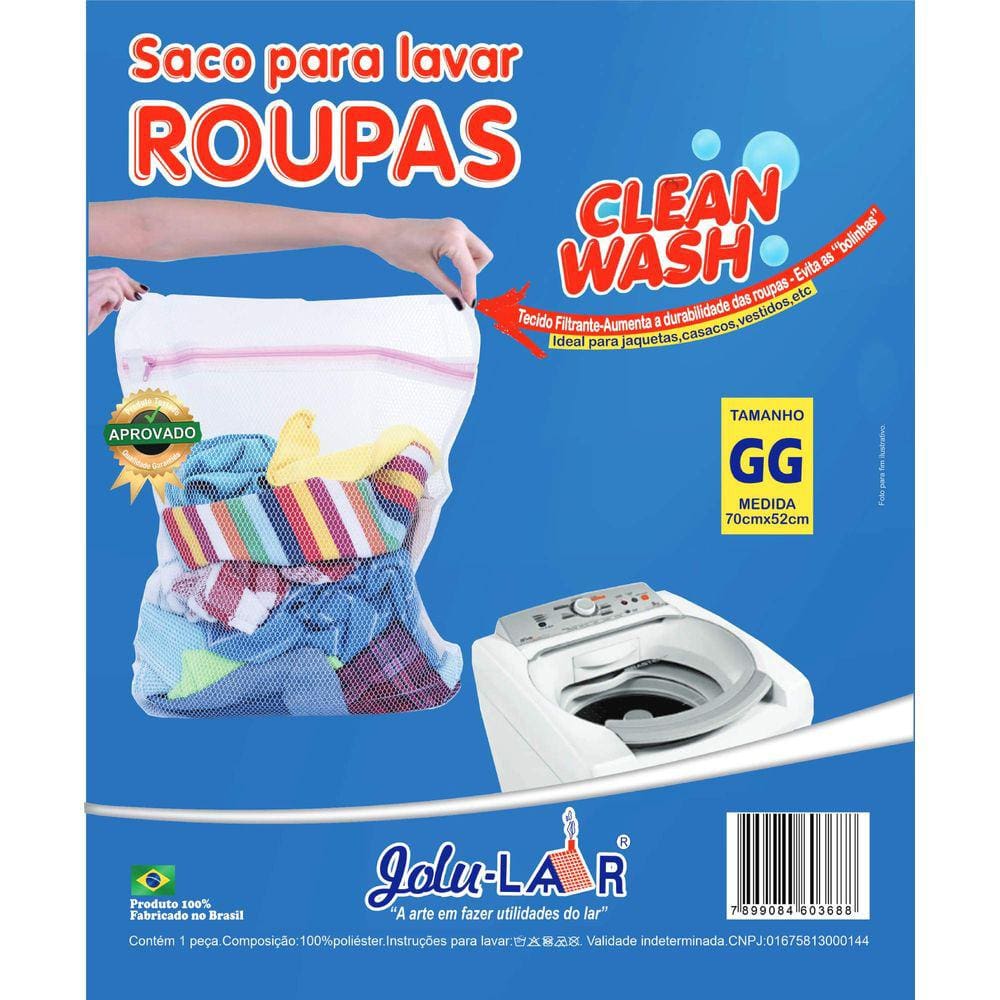 Saco Para Lavar Roupa Clean Wash