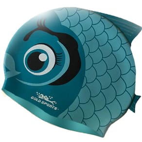 Touca De Natação Gold Sports Kids Happy Girl De Silicone
