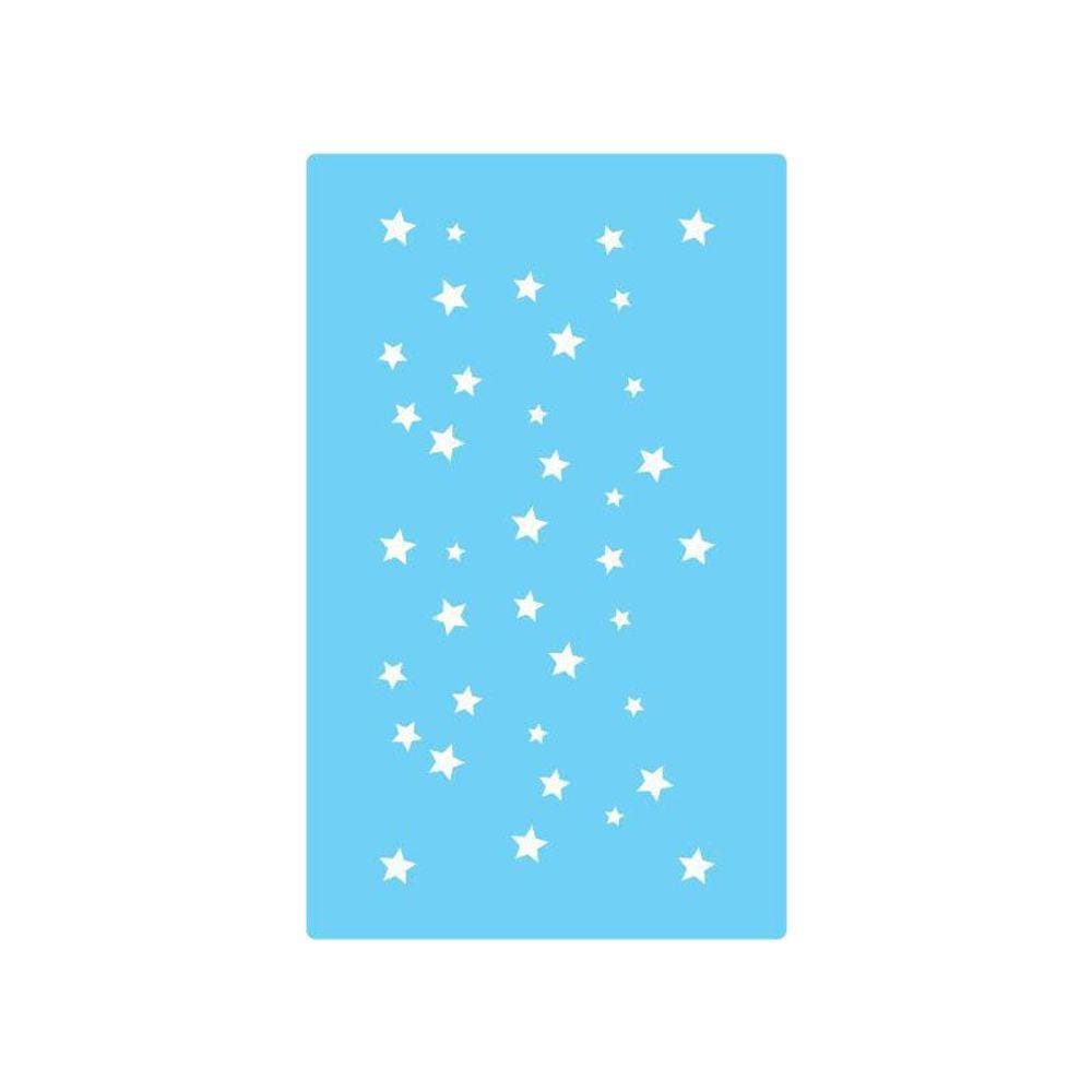 Stencil De Parede Tamako Estrelas - 55 X 90Cm - Ref 270
