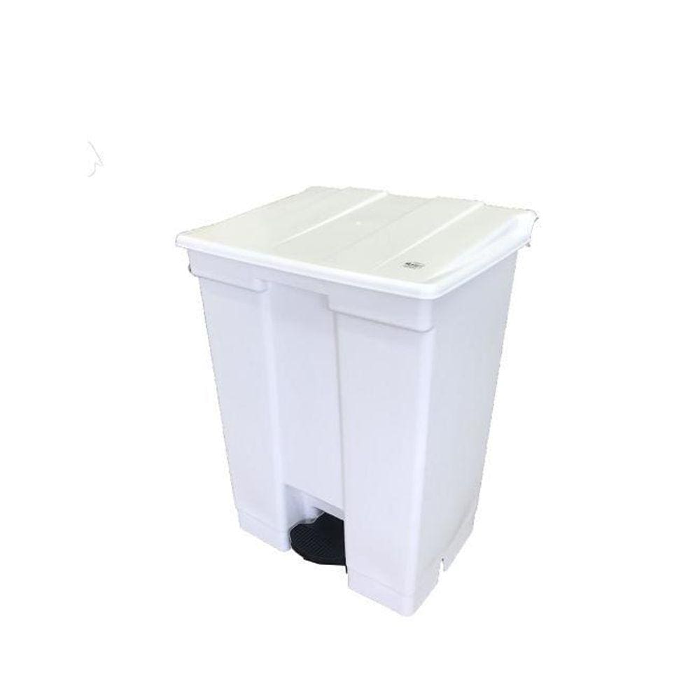 Lixeira Coletora De 60L Com Pedal Bralimpia - Branca