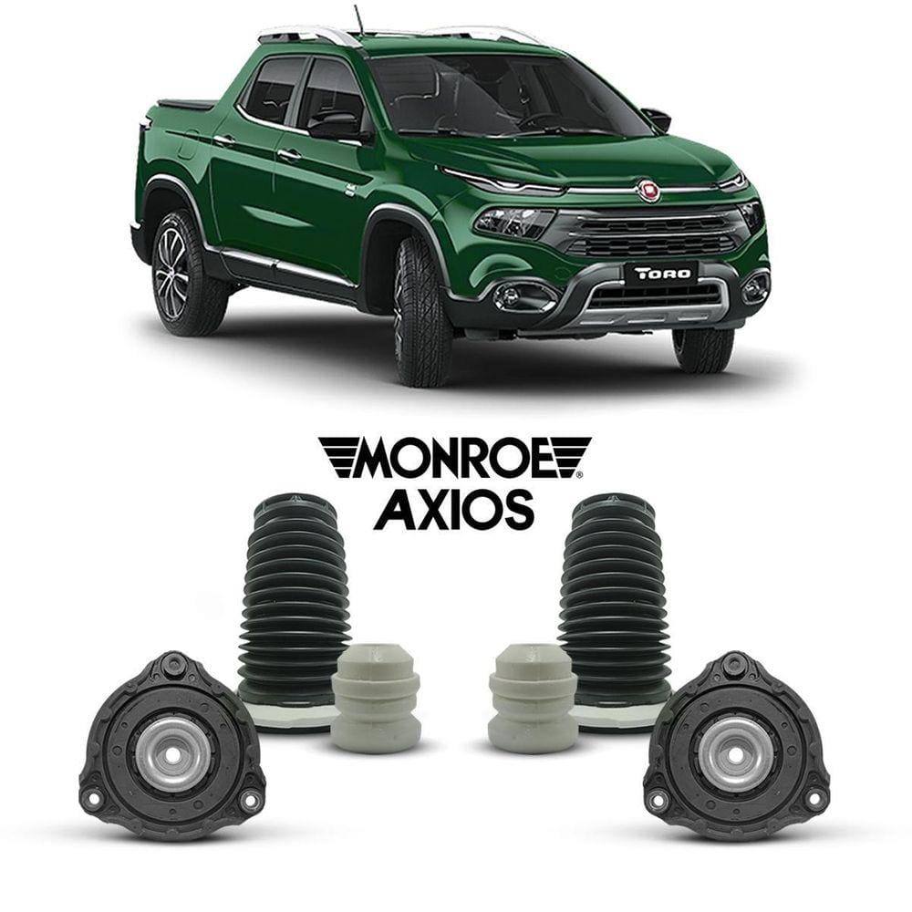 2 Kit Batedor Batente Dianteiro Fiat Toro 2018 19