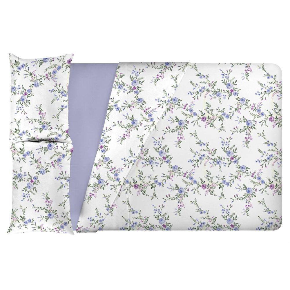 Jogo De Cama King Size 180 Fios Fiori - Carmen  7379