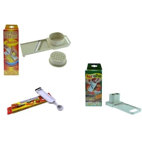 Kit Cortador Batata Palito e Boleador e Filetador de Alho
