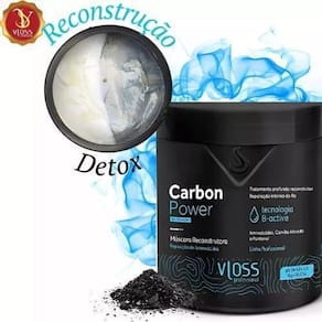 Vloss Carbon Power Purificante Reconstrução Máscara Detox