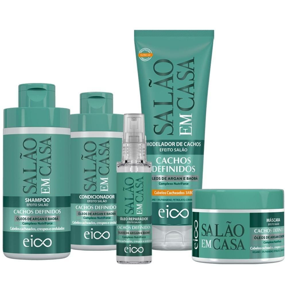 Eico Salão Em Casa Cachos Definidos Cachos 5 Produtos