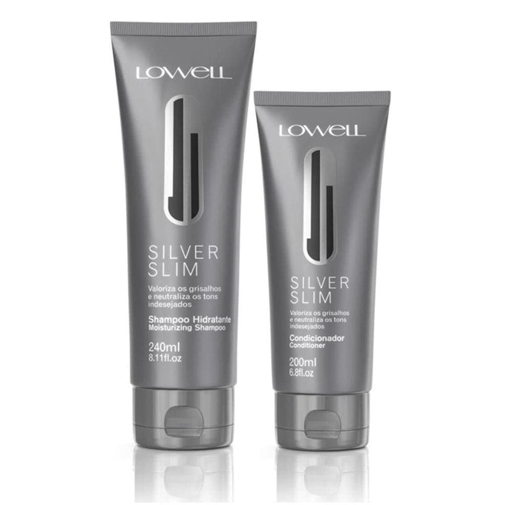 Kit Silver Slim Shampoo 240Ml + Condicionador 200Ml - Lowell