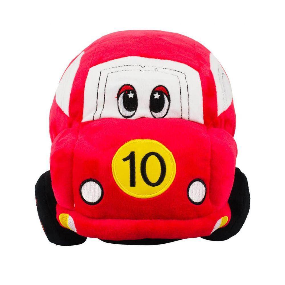 Carro Corrida Vermelho 31Cm - Pelúcia