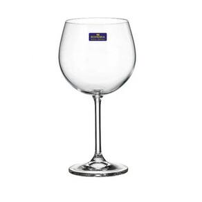 Jogo 6 Taças Cristal Bohemia Gin Titanium 570Ml