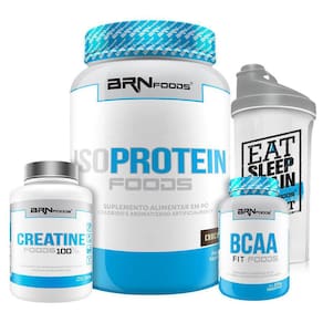 Kit Iso Protein + Creatina + Bcaa E Coqueteleira
