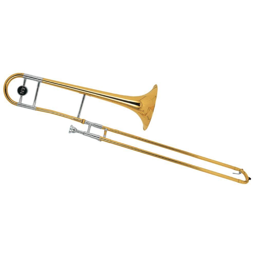 Trombone de Vara TB 200V Laqueado Dourado com Case New York