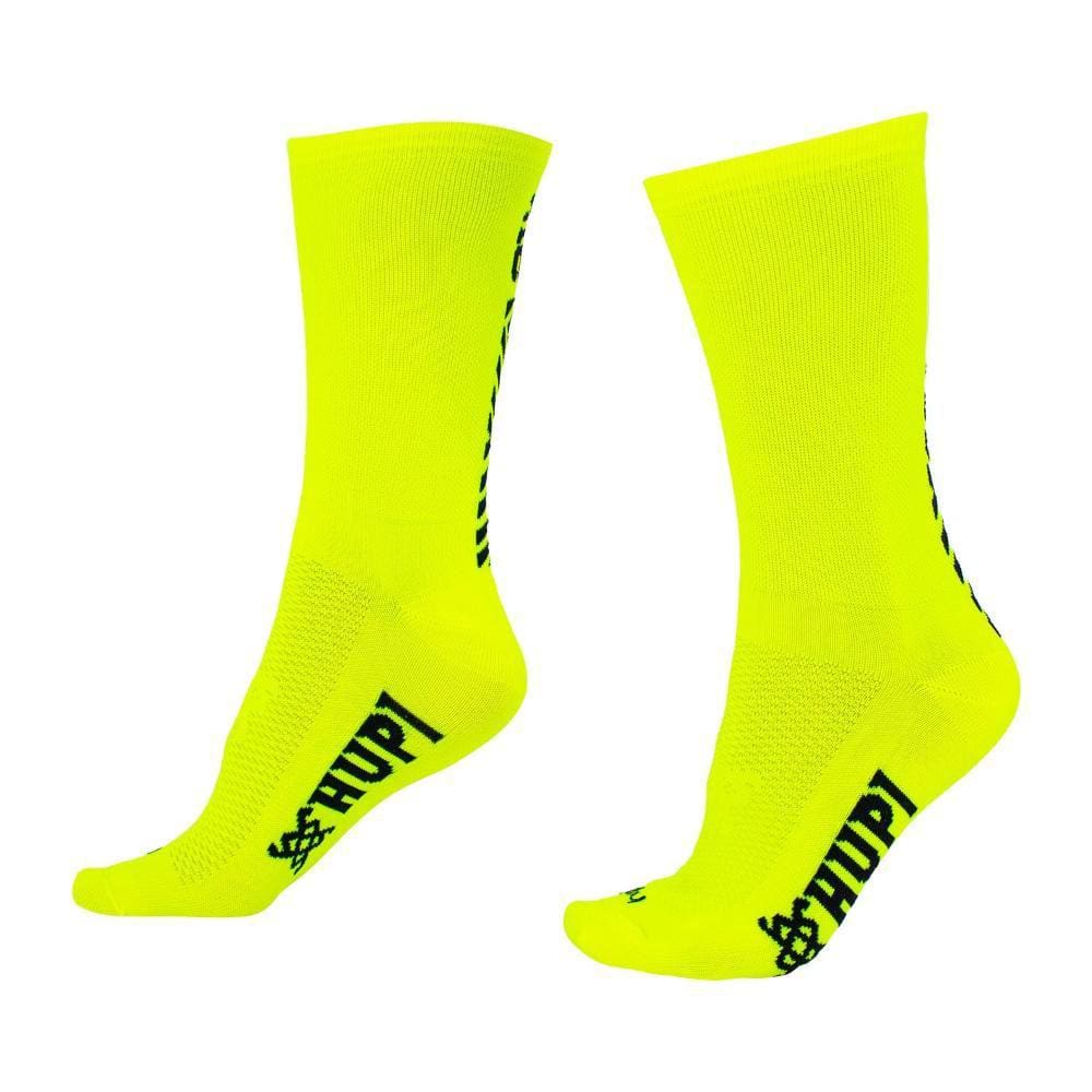 Meia HUPI 21k Slim Amarelo Neon