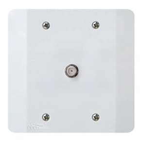 Conector Coaxial com Placa 4x4 Linha Milleniun MECTRONIC