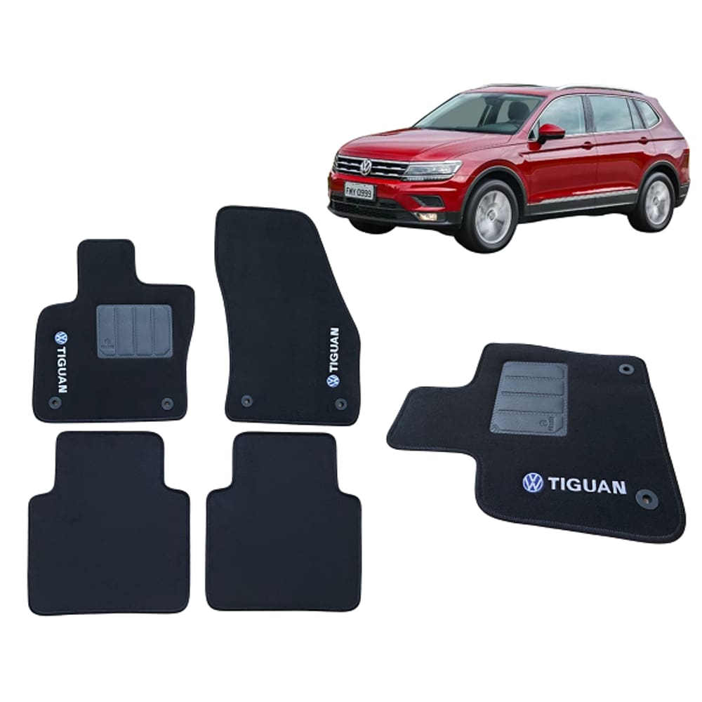 Tapete Carpete 6Mm Volkswagen Tiguan 5 Lugares 2018 2019