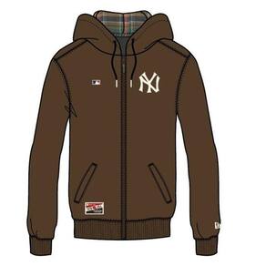 Moletom New Era MLB New York Yankees De Zíper Canguru Modern Classic - Marrom