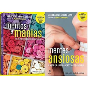 Kit 2 Livros Ana Beatriz Barbosa Mentes E Manias + Ansiosas