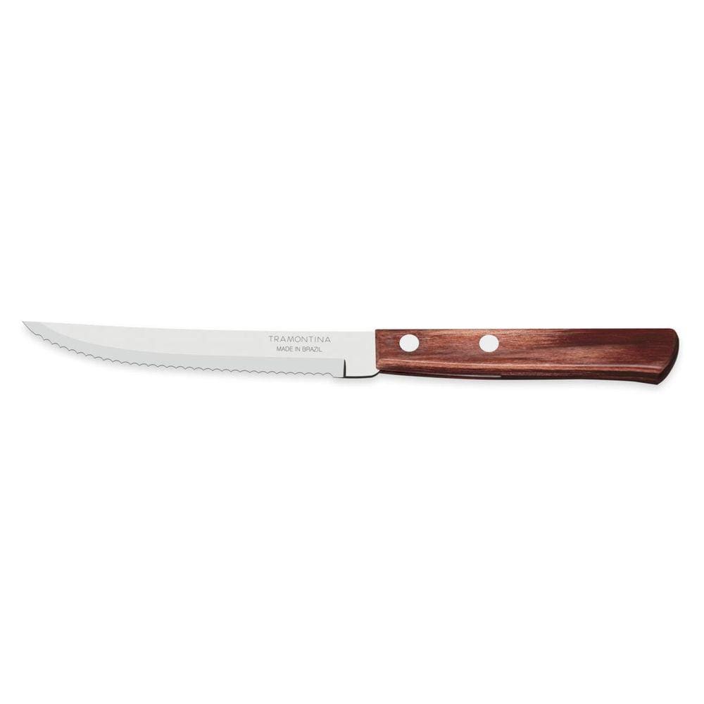Kit 5 Facas Para Churrasco Tramontina Polywood Vermelho 5