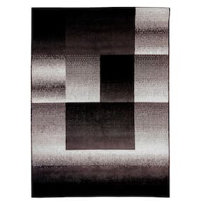 Tapete Sala Polo Quadros Scarlatti 250X350 Cm Preto E Cinza
