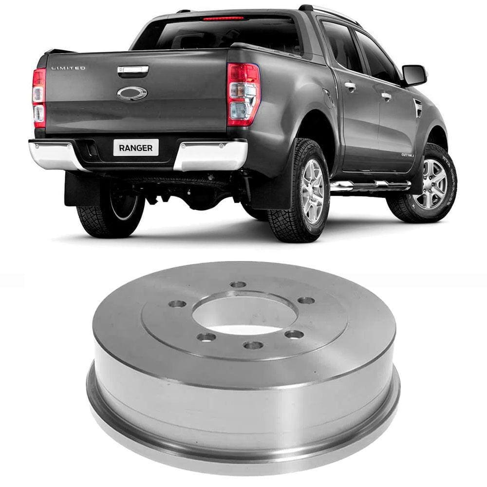 Tambor Freio Ford Ranger 12 a 23 Tras Sem Cubo Hipper Freios