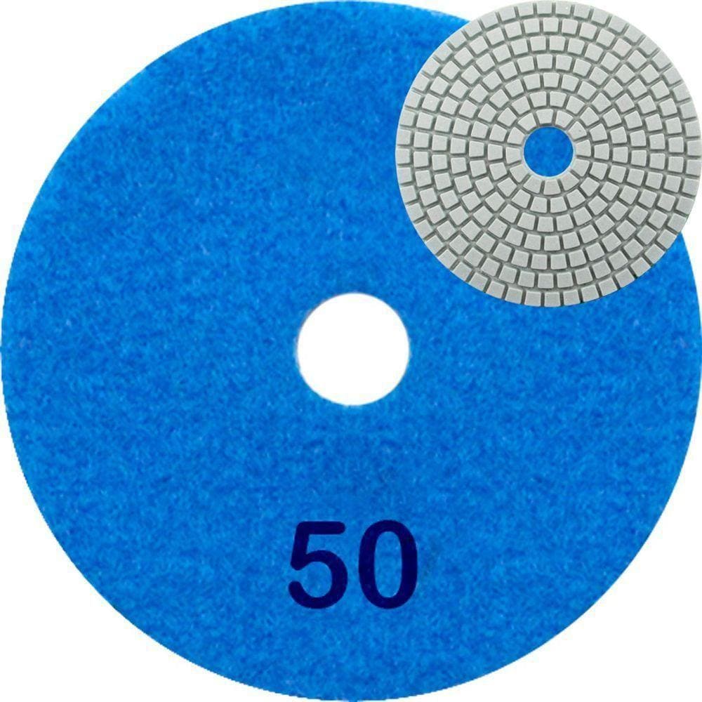 Disco Lixa Polimento úmido Mármore 10cm Grão 50