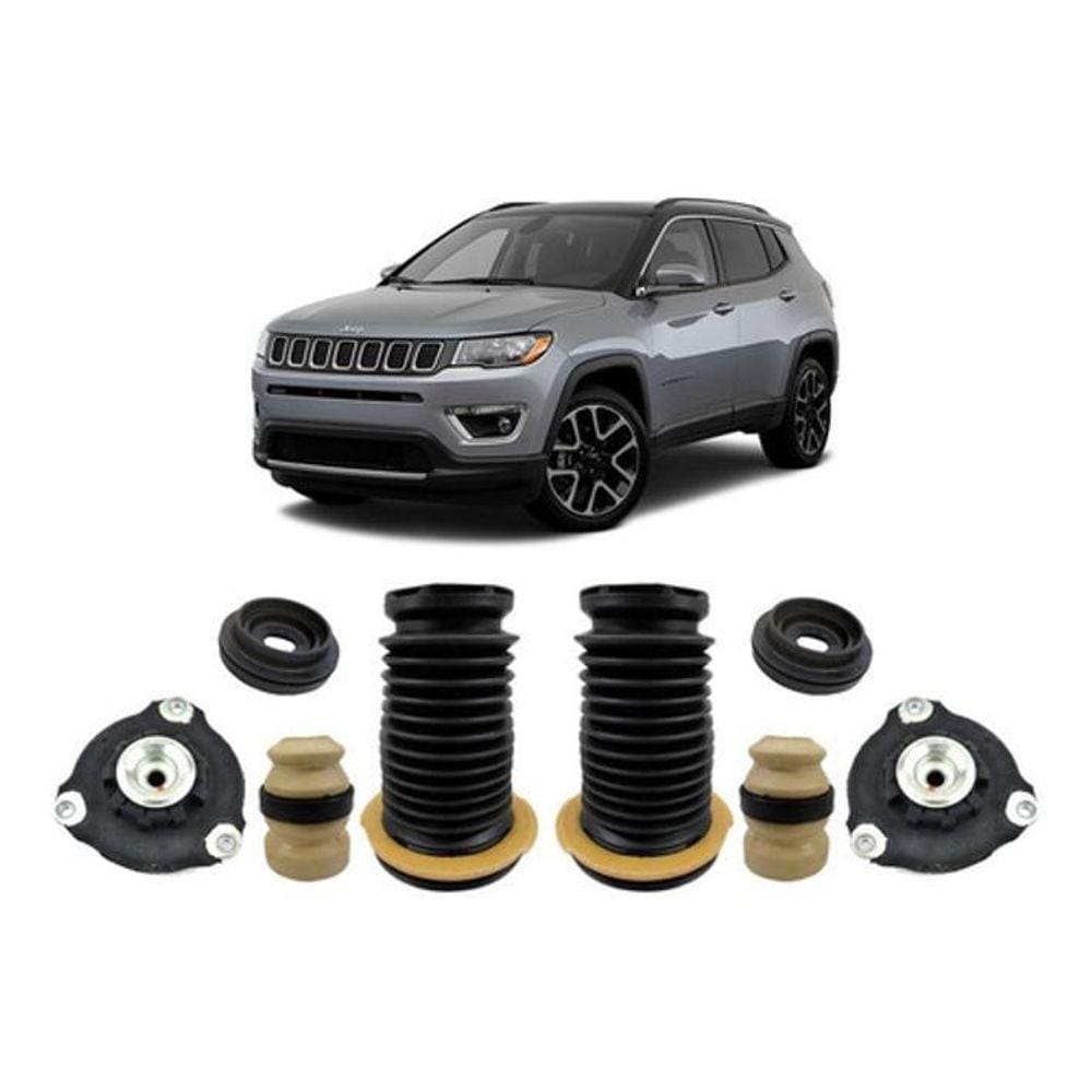 Kit Coxim Batente Dianteiro Jeep Compass 2016 2017 2018 2019