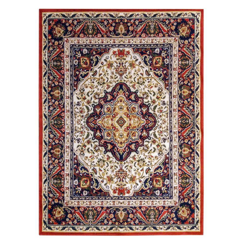 Tapete Classico Oriental Barroco 200X300 Cm Medalhao Persa