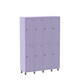 Guarda Volume Roupeiro 8 Portas Aço GRP 504/8 Pandin Móveis Cinza