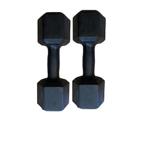 Par De Halter Sextavado Pintado 6Kg Academia Treino Fitness