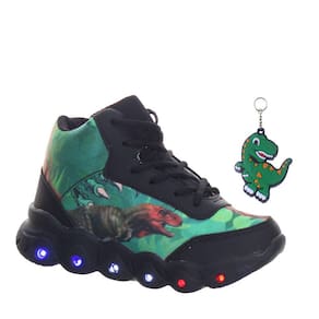 Tenis Botinha dinossauro Infantil de Luz que Pisca meninos