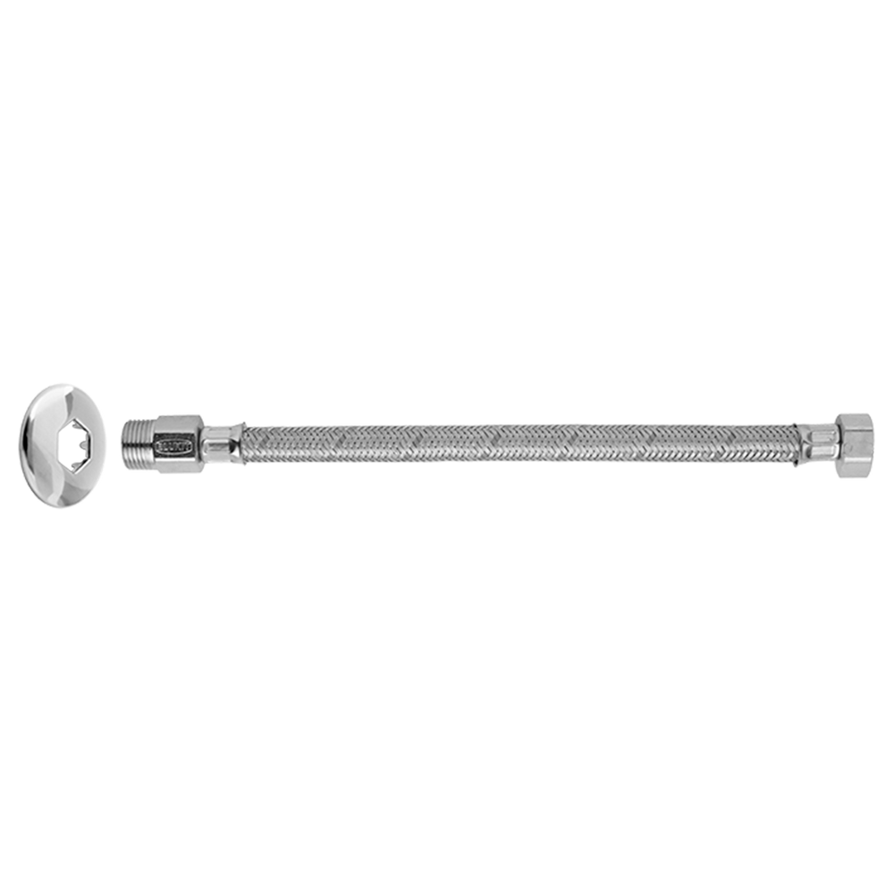 Ligação Flexível Inox p/Água Macho x Fêmea 1/2"