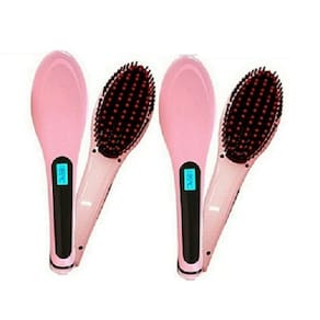 Kit com 2 Escovas Alisadora Elétrica Chapinha