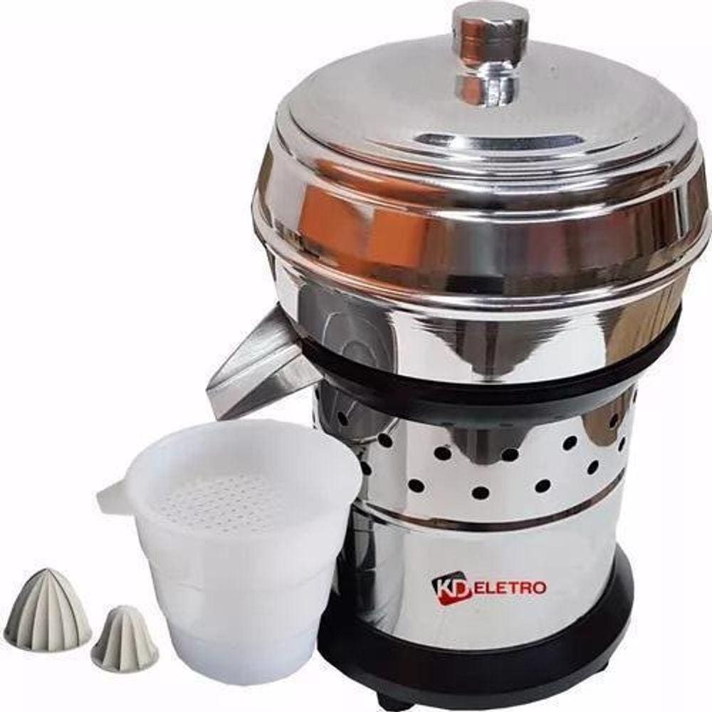 Extrator De Suco Inox Pequeno Caçamba Recravada