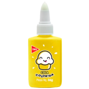 Cola colorida Amarela cupcake 36g Marca Tris
