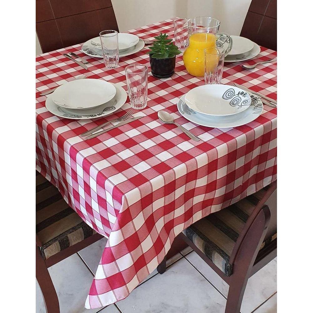 Toalha De Mesa Xadrez Italiana10 Lugares Restaurante Cantina