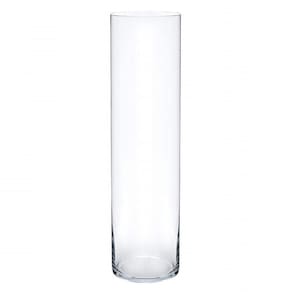 Vaso Tubo Cilindro Em Vidro Grande 40X14Cm