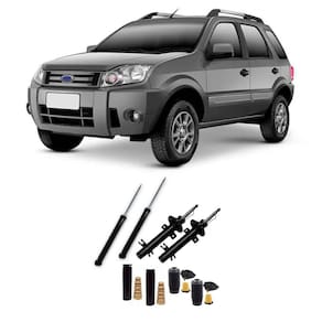 04 Amortecedores + 04 Kits Batentes Ford Ecosport 4x4 (4WD) Dianteiro e Traseiro 2003 a 2012