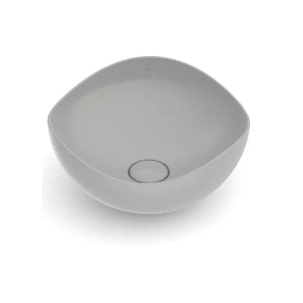 Cuba de Apoio Redonda Ruy Ohtake Roca 37,5x37,5cm Stone