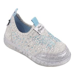 Tênis Infantil Princesa Cinderela Disney Com Led Pampili Ref:670035 23/31
