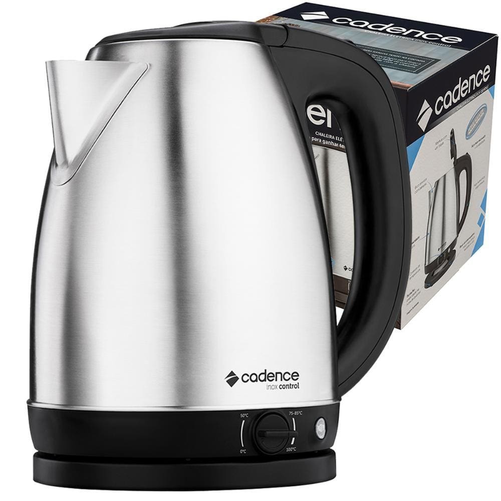 Chaleira Elétrica Cadence Inox Control CEL850 1200W 1,8L 127V