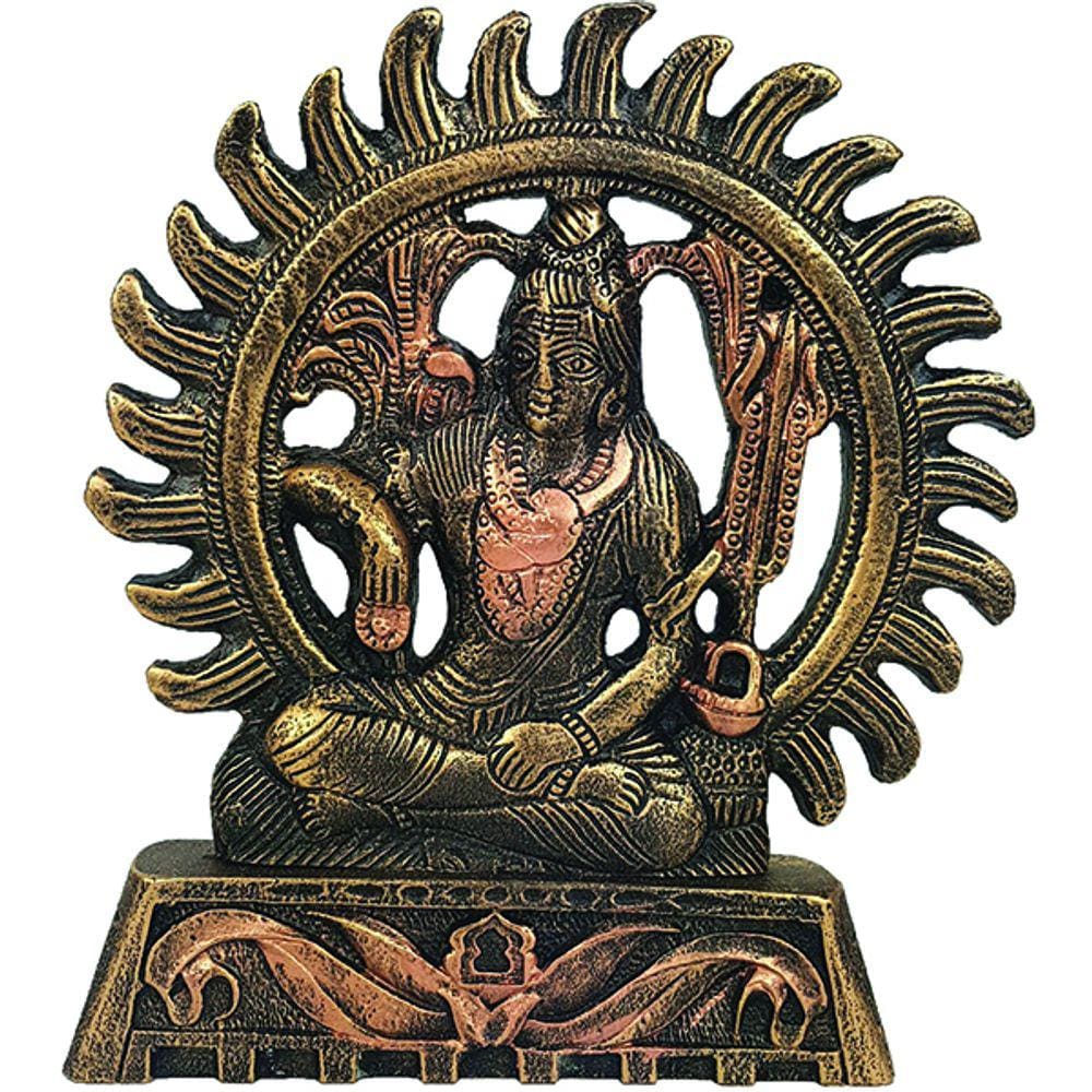 Escultura Shiva No Círuclo De Fogo 14029