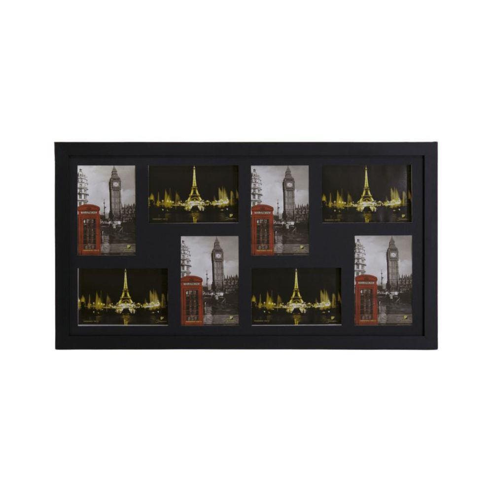 Painel, Porta Retrato Classic 8 Fotos 10X15 Preto - Pn8-Pr