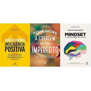 Kit 3 Livros Inteligência Positiva + Mindset + A Coragem De Ser Imperfeito