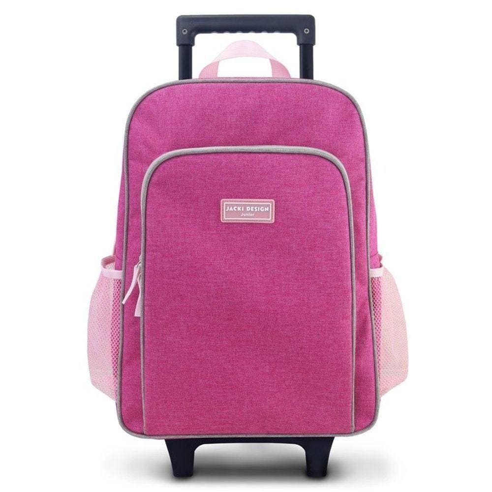 Mochila Com Rodinhas Junior Rosa