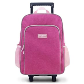 Mochila Com Rodinhas Junior Rosa