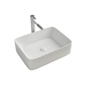 Cuba De Cerâmica Para Banheiro/lavabo/pia 48x38x13 Cm